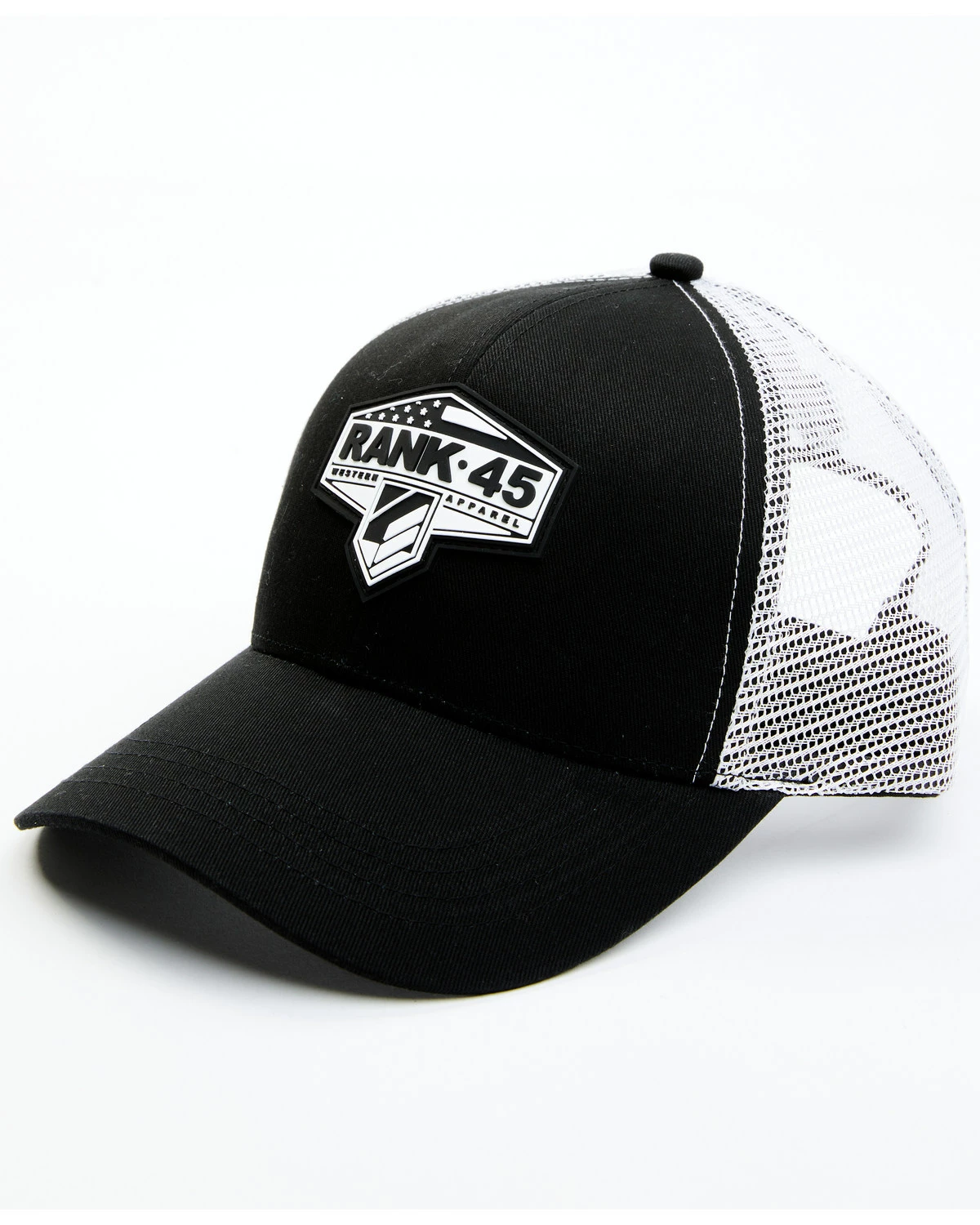 Rank 45 Men's Grey Flag Shield Graphic Mesh-Back Ball Cap 6 Rank 45 Men's Grey Flag Shield Graphic Mesh-Back Ball Cap - Image 4