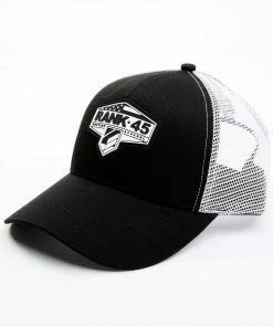 Rank 45 Men's Grey Flag Shield Graphic Mesh-Back Ball Cap 