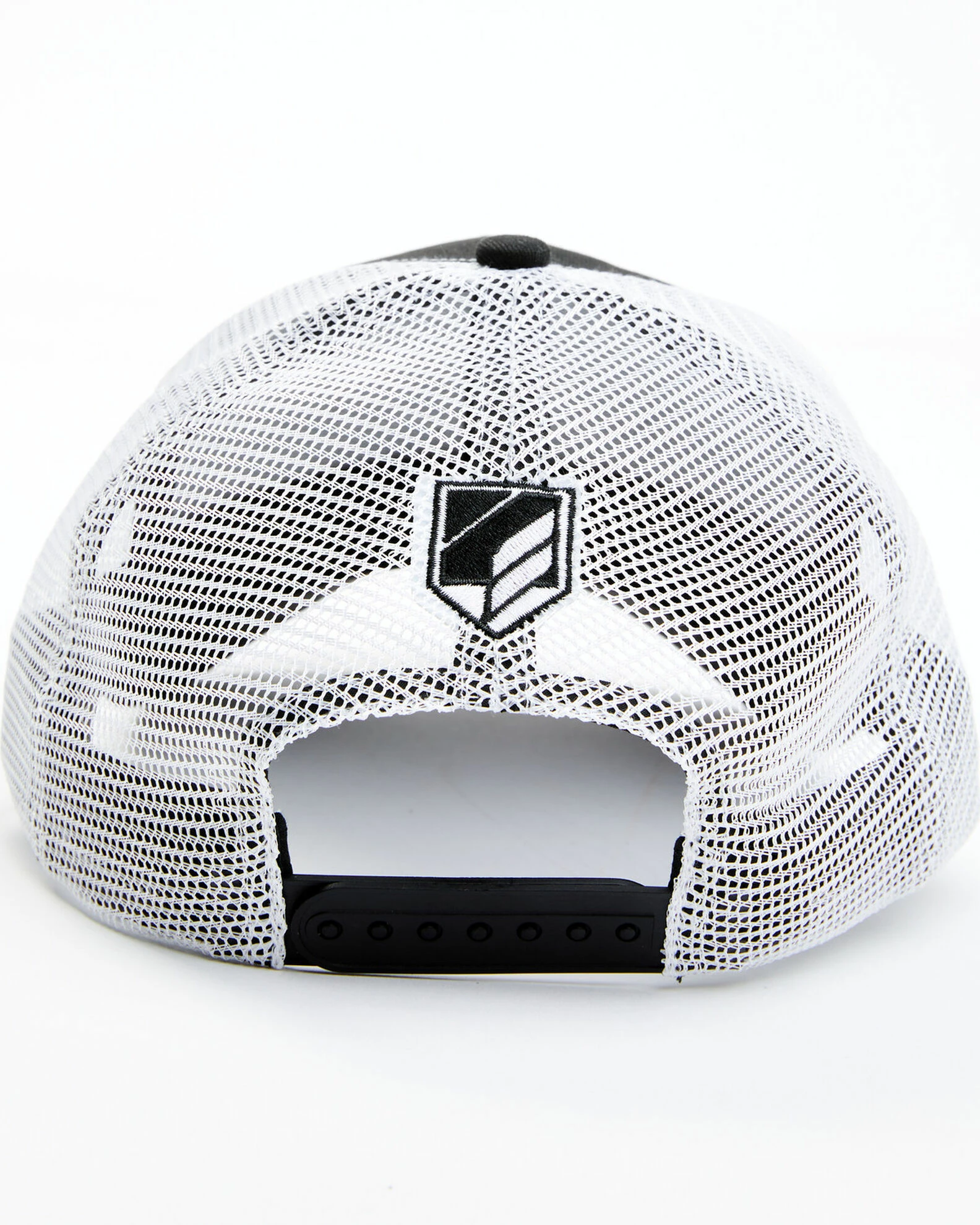 Rank 45 Men's Grey Flag Shield Graphic Mesh-Back Ball Cap 5 Rank 45 Men's Grey Flag Shield Graphic Mesh-Back Ball Cap - Image 3