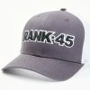 Rank 45 Men's Grey Embroidered Logo Mesh-Back Ball Cap 