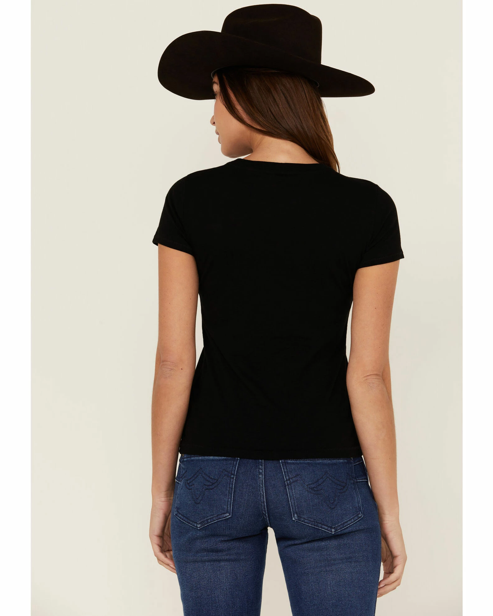 Rank 45 Women's Logo Graphic Black Tee 5 Rank 45 Women's Logo Graphic Black Tee - Image 3