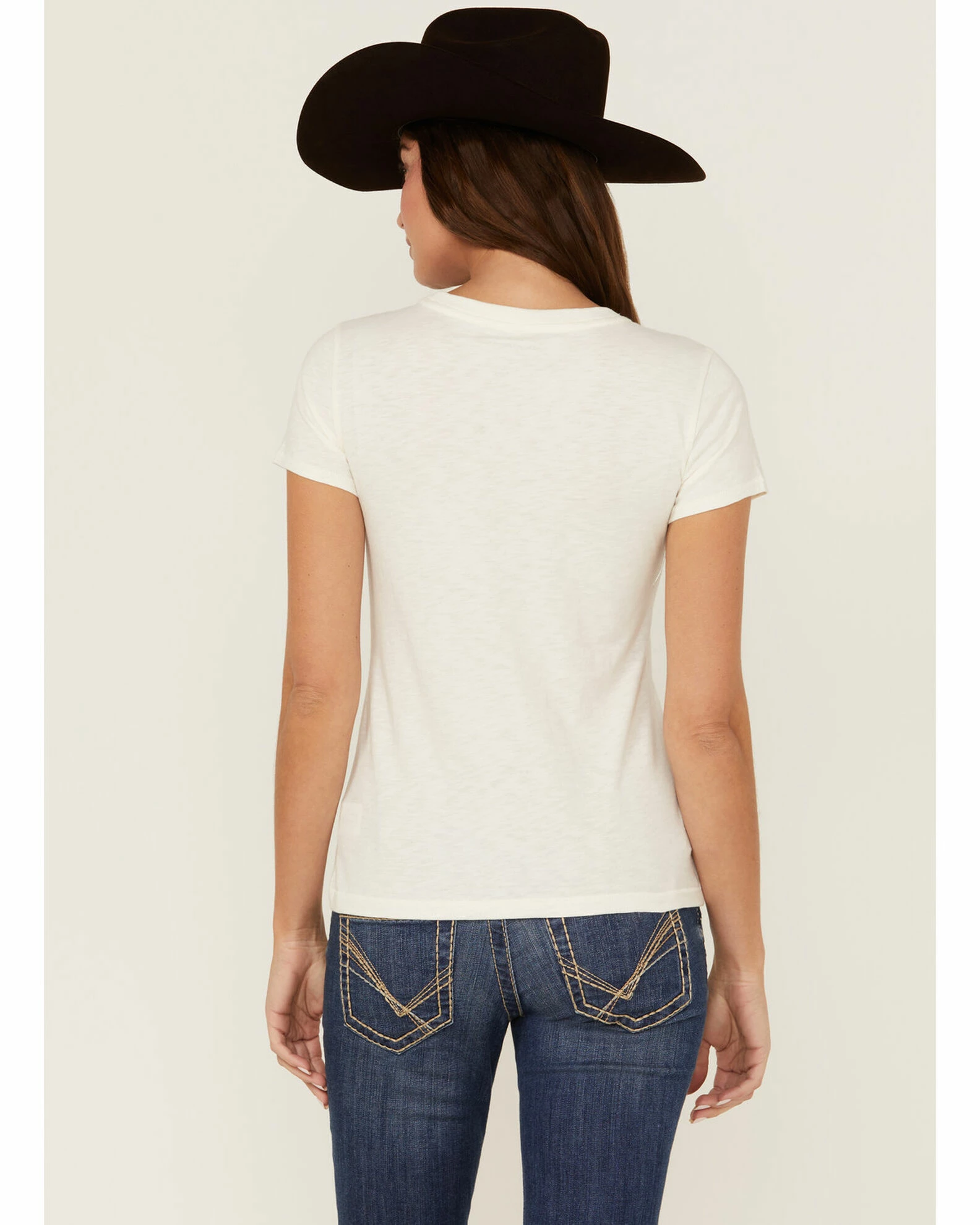 Rank 45 Women's Logo White Graphic Tee 5 Rank 45 Women's Logo White Graphic Tee - Image 3