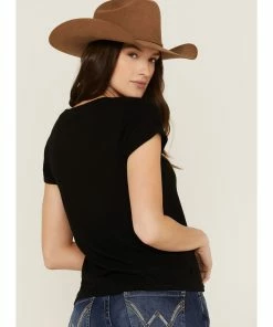 Rank 45 Women's American Eagle Graphic Tee  Black -Rank 45 shop 2000358395 001 P4