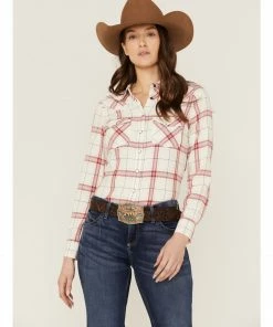 Rank 45 Women's Yarn Died Plaid Shirt White 11 Rank 45 Women's Yarn Died Plaid Shirt White -Rank 45 shop 2000358401 100 P1 1