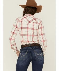 Rank 45 Women's Yarn Died Plaid Shirt White 10 Rank 45 Women's Yarn Died Plaid Shirt White -Rank 45 shop 2000358401 100 P4