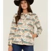 Rank 45 Rank45 Women's Quilted Multicolored Southwestern Shacket Blue -Rank 45 shop 2000358411 103 P1