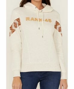 Rank 45 Women's Logo Southwestern Sleeve Trim Pulllover Hooded Sweatshirt Oatmeal 9 Rank 45 Women's Logo Southwestern Sleeve Trim Pulllover Hooded Sweatshirt Oatmeal -Rank 45 shop 2000358415 104 P3