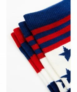 Rank 45 Girls' Stars & Stripes Crew Socks - 2-Pack Red/white/blue -Rank 45 shop 2000359038 942 P3