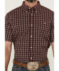 Rank 45 Men's Pick Up Small Plaid Short Sleeve Button-Down Western Shirt   -Rank 45 shop 2000359178 400 P3