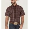 Rank 45 Men's Pick Up Small Plaid Short Sleeve Button-Down Western Shirt - Big & Tall  -Rank 45 shop 2000359179 400 P1