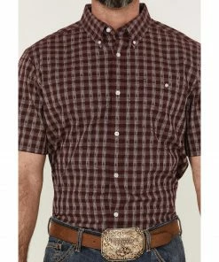 Rank 45 Men's Pick Up Small Plaid Short Sleeve Button-Down Western Shirt - Big & Tall  -Rank 45 shop 2000359179 400 P3
