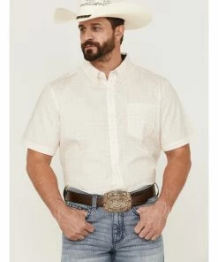 Rank 45 Men's Mustang Geo Print Western Shirt - Big & Tall  Cream -Rank 45 shop 2000359182 110 P1 1