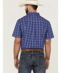 Rank 45 Men's Charge Small Plaid Button-Down Western Shirt  -Rank 45 shop 2000359184 400 P4