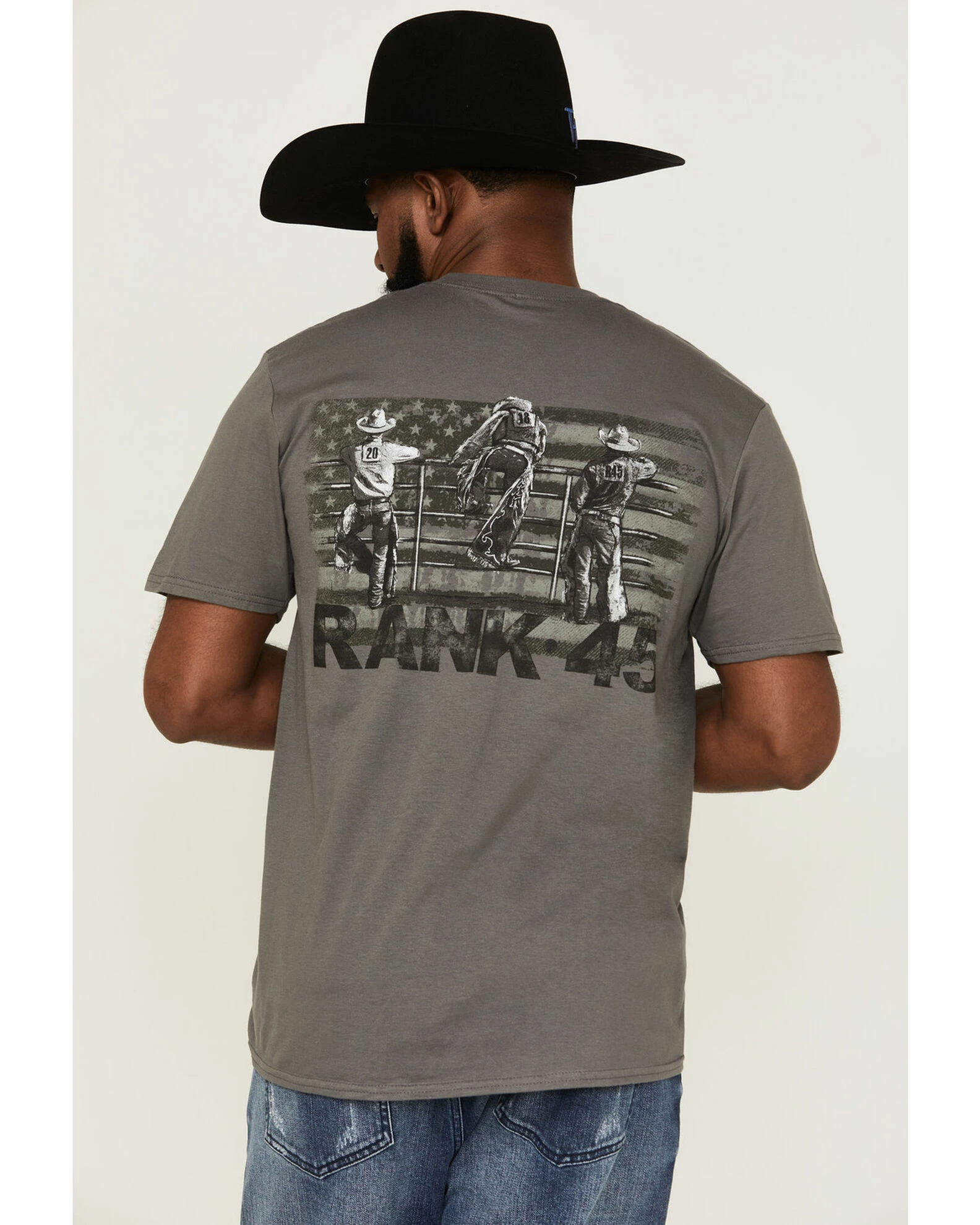 Rank 45 Men's Gate Climb Logo Graphic T-Shirt 7 Rank 45 Men's Gate Climb Logo Graphic T-Shirt - Image 5