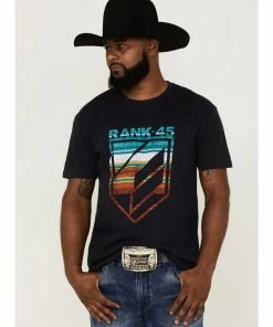 Rank 45 Men's Serape Gate Logo Graphic T-Shirt 