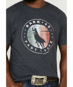 Rank 45 Men's Roper Circle Logo Graphic T-Shirt  -Rank 45 shop 2000359239 410 P3