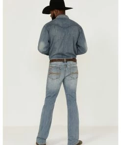 Rank 45 Men's Desert Ranch Performance Stretch Slim Bootcut Jeans  Medium Wash -Rank 45 shop 2000359242 414 P3