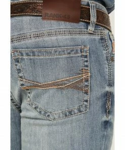Rank 45 Men's Desert Ranch Performance Stretch Slim Bootcut Jeans  Medium Wash -Rank 45 shop 2000359242 414 P4