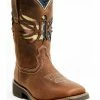 Rank 45 Women's Insipired Stars And Stripes Inlay Shaft Performance Leather Western Boots - Broad Square Toe  -Rank 45 shop 2000359409 200 P1