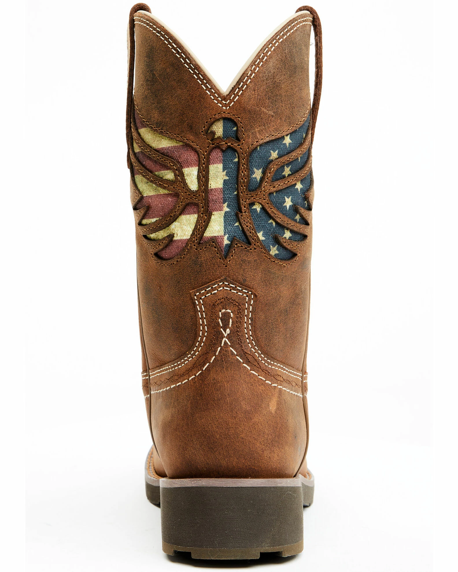 Rank 45 Women's Insipired Stars And Stripes Inlay Shaft Performance Leather Western Boots - Broad Square Toe 7 Rank 45 Women's Insipired Stars And Stripes Inlay Shaft Performance Leather Western Boots - Broad Square Toe - Image 5