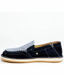 Rank 45 Women's Marini Navy Southwestern Print Slip-On Casual Shoe - Moc Toe  -Rank 45 shop 2000359423 410 P3