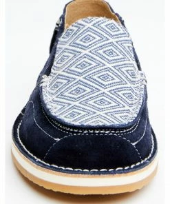 Rank 45 Women's Marini Navy Southwestern Print Slip-On Casual Shoe - Moc Toe  -Rank 45 shop 2000359423 410 P4