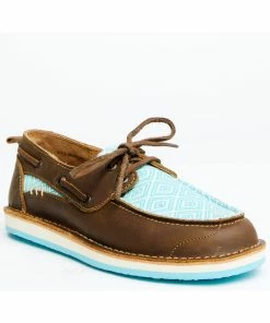 Rank 45 Women's Oceane Turquoise Southwestern Slip-On Casual Shoe - Moc Toe  -Rank 45 shop 2000359425 440 P1 1