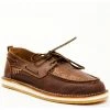Rank 45 Women's Remi Tooled Vamp Slip-On Casual Shoe - Moc Toe  Brown