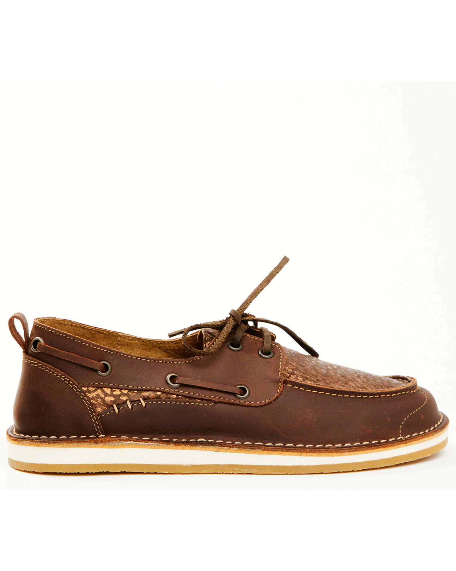 Rank 45 Women's Remi Tooled Vamp Slip-On Casual Shoe - Moc Toe Brown 4 Rank 45 Women's Remi Tooled Vamp Slip-On Casual Shoe - Moc Toe Brown - Image 2