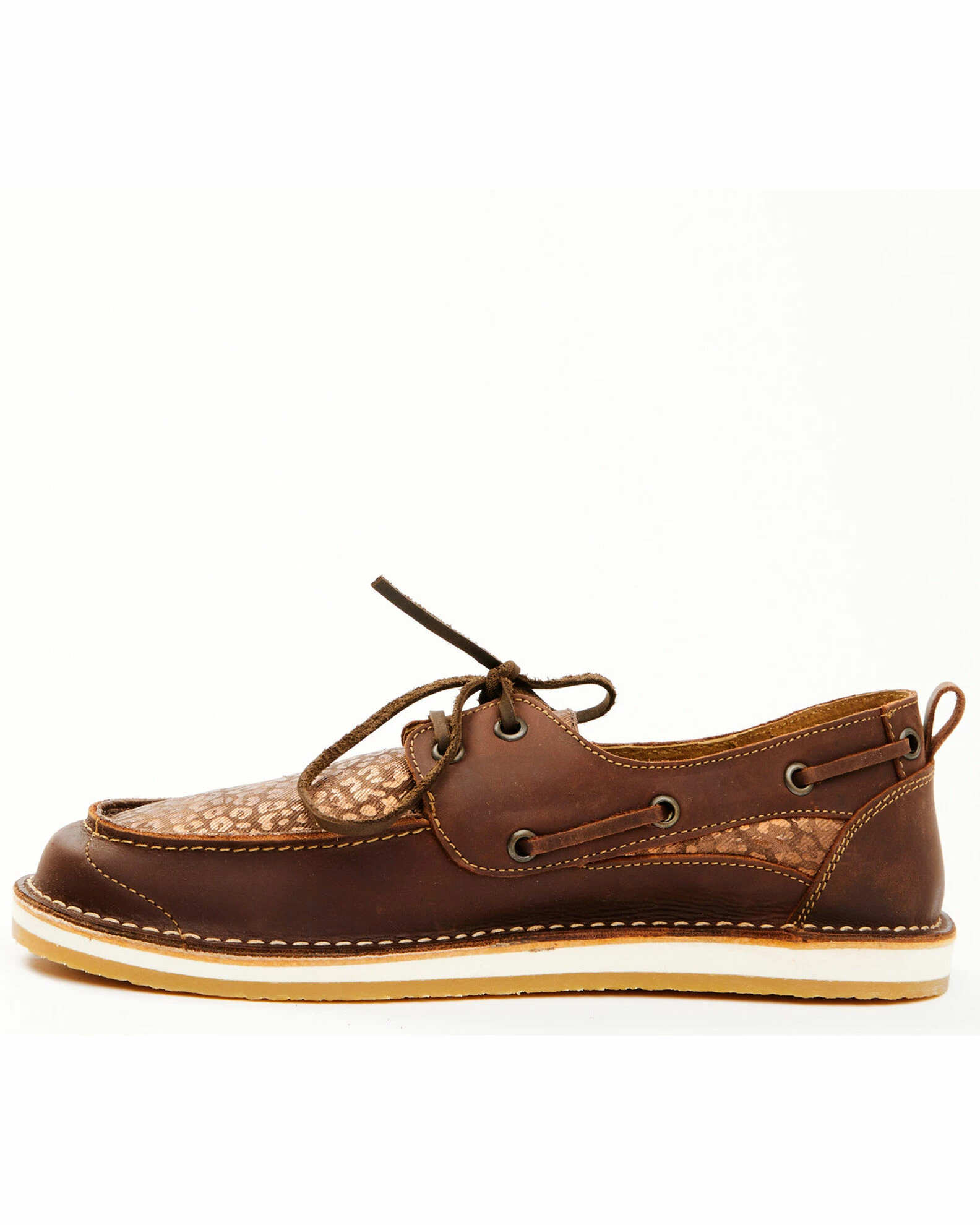 Rank 45 Women's Remi Tooled Vamp Slip-On Casual Shoe - Moc Toe Brown 5 Rank 45 Women's Remi Tooled Vamp Slip-On Casual Shoe - Moc Toe Brown - Image 3
