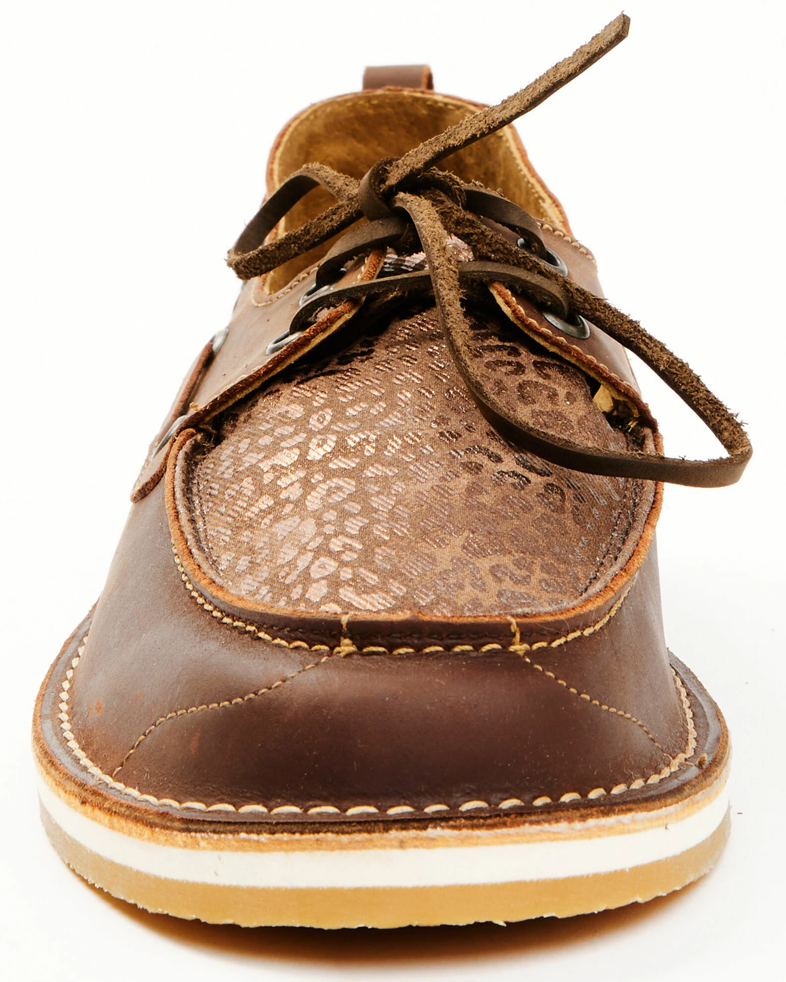 Rank 45 Women's Remi Tooled Vamp Slip-On Casual Shoe - Moc Toe Brown 6 Rank 45 Women's Remi Tooled Vamp Slip-On Casual Shoe - Moc Toe Brown - Image 4