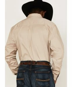 Rank 45 Men's Solid Basic Twill Logo Long Sleeve Button-Down Western Shirt - Big & Tall  -Rank 45 shop 2000359463 280 P4
