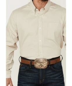 Rank 45 Men's Cream Hazer Floral Print Long Sleeve Button-Down Western Shirt  -Rank 45 shop 2000359593 110 P3