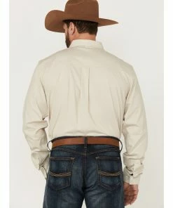 Rank 45 Men's Cream Hazer Floral Print Long Sleeve Button-Down Western Shirt  -Rank 45 shop 2000359593 110 P4