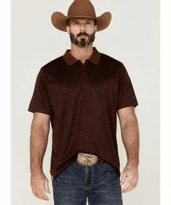 Rank 45 Men's Elite Stripe Performance Polo Shirt 