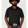 Rank 45 Men's Rowel Camo Print Performance Polo Shirt  Black -Rank 45 shop 2000360381 001 P1