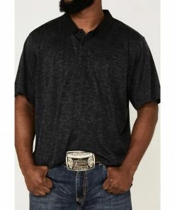 Rank 45 Men's Rowel Camo Print Performance Polo Shirt  Black -Rank 45 shop 2000360381 001 P3