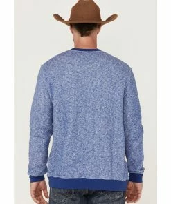 Rank 45 Men's Drover 1/4 Snap Front French Terry Pullover Sweatshirt Blue -Rank 45 shop 2000360801 400 P4