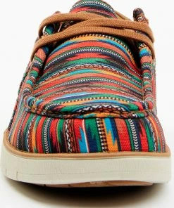Rank 45 Men's Griffin 3 Southwestern Print Bison Canvas Lace-Up Casual Shoe - Moc Toe  -Rank 45 shop 2000361411 900 P4