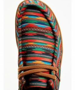 Rank 45 Men's Griffin 3 Southwestern Print Bison Canvas Lace-Up Casual Shoe - Moc Toe  -Rank 45 shop 2000361411 900 P6