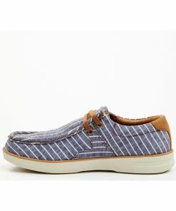 Rank 45 Men's Griffin 5 Striped Casual Shoe - Moc Toe Grey -Rank 45 shop 2000361422 020 P3