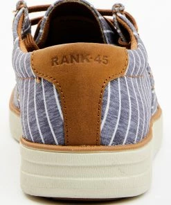 Rank 45 Men's Griffin 5 Striped Casual Shoe - Moc Toe Grey -Rank 45 shop 2000361422 020 P5