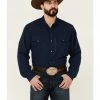 Rank 45 Men's Roughie Performance Long Sleeve Snap Solid Western Shirt  Grey -Rank 45 shop 2000361554 410 P1