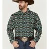 Rank 45 Men's Buckaroo Multi Southwestern Print Long Sleeve Button-Down Western Shirt 2 Rank 45 Men's Buckaroo Multi Southwestern Print Long Sleeve Button-Down Western Shirt -Rank 45 shop 2000361573 900 P1