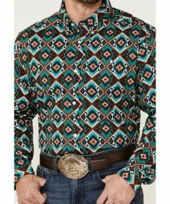 Rank 45 Men's Buckaroo Multi Southwestern Print Long Sleeve Button-Down Western Shirt 8 Rank 45 Men's Buckaroo Multi Southwestern Print Long Sleeve Button-Down Western Shirt -Rank 45 shop 2000361573 900 P3