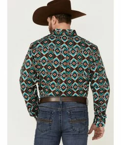 Rank 45 Men's Buckaroo Multi Southwestern Print Long Sleeve Button-Down Western Shirt 9 Rank 45 Men's Buckaroo Multi Southwestern Print Long Sleeve Button-Down Western Shirt -Rank 45 shop 2000361573 900 P4