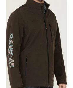 Rank 45 Men's Rodeo Southwestern Logo Sleeve Zip-Front Softshell Jacket  -Rank 45 shop 2000363397 200 P3