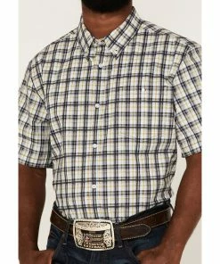 Rank 45 Men's Sponsor Plaid Short Sleeve Button-Down Western Shirt - Big & Tall  Multi -Rank 45 shop 2000364528 900 P3