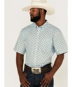 Rank 45 shop 4 Rank 45 Men's Arena All-Over Print Short Sleeve Button-Down Western ShirtÂ