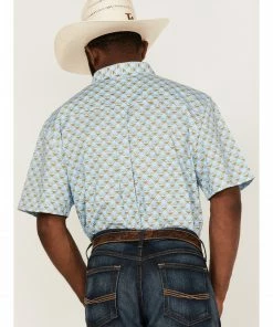 Rank 45 Men's Arena All-Over Print Short Sleeve Button-Down Western Shirt 8 Rank 45 Men's Arena All-Over Print Short Sleeve Button-Down Western Shirt -Rank 45 shop 2000364530 450 P4